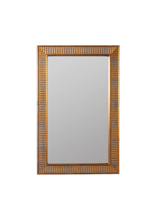 Bronze Ribbed Mirror