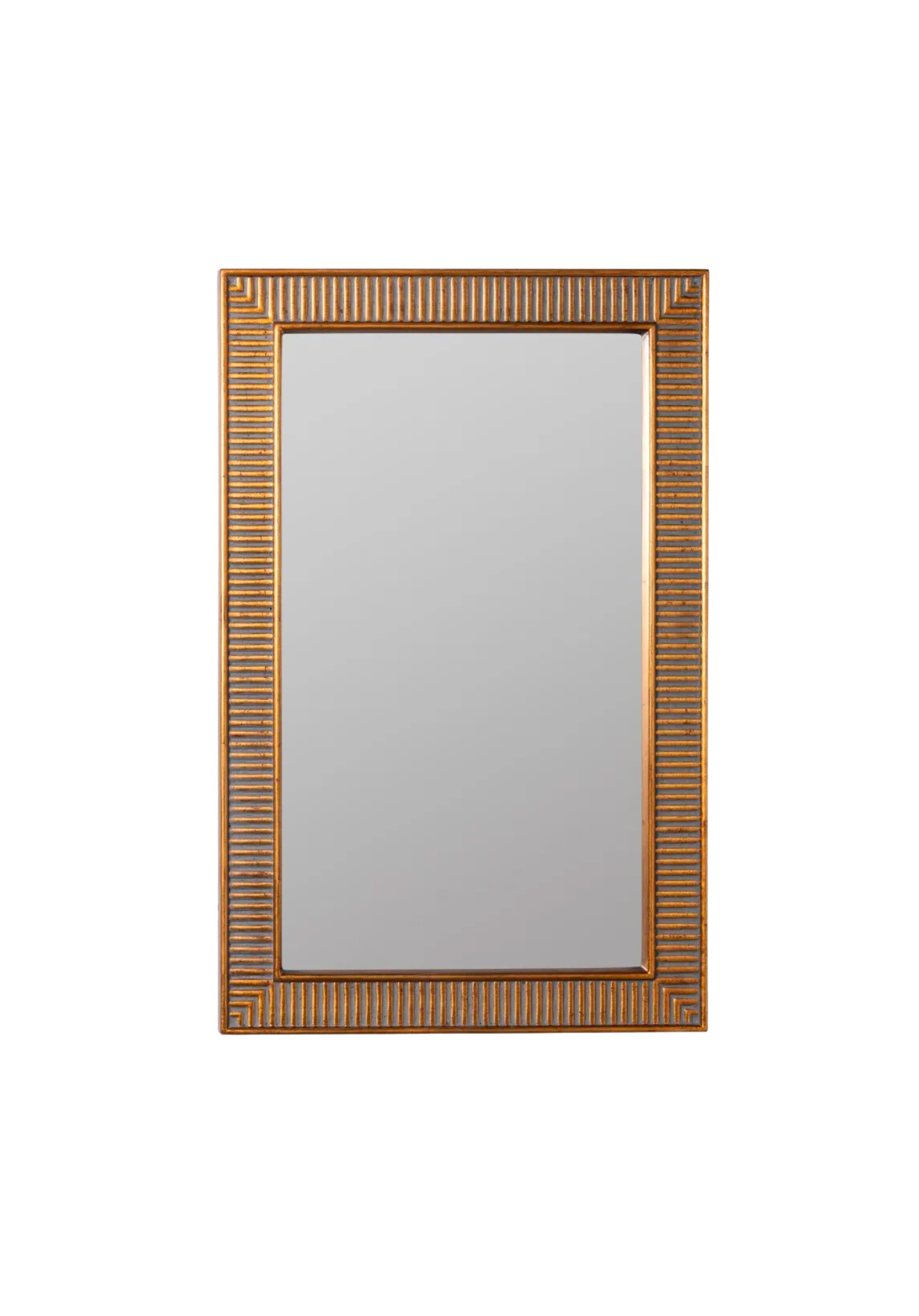 Bronze Ribbed Mirror