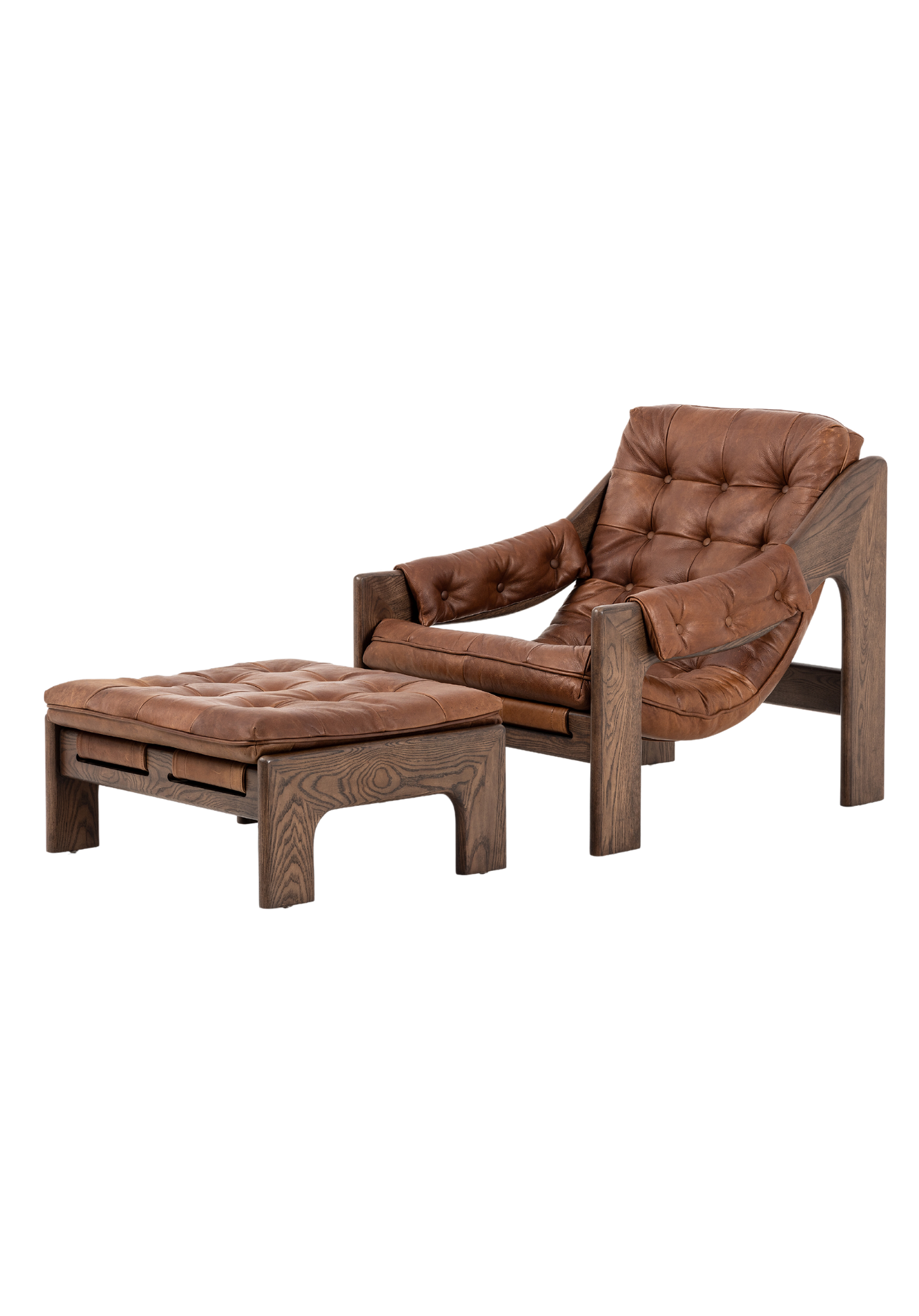 Maurice Sling Chair & Ottoman Set