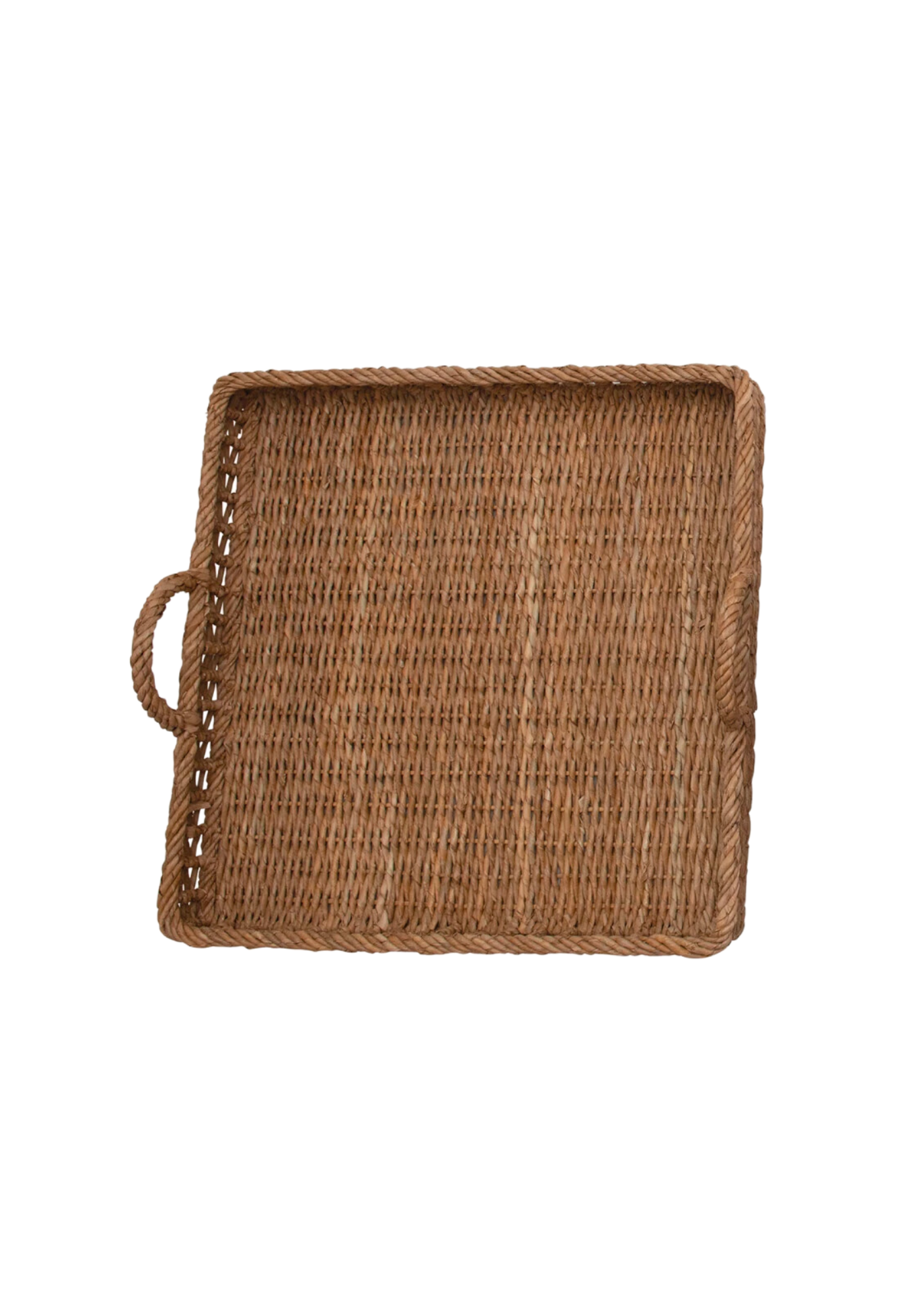 Hand-Woven Trays with Handles