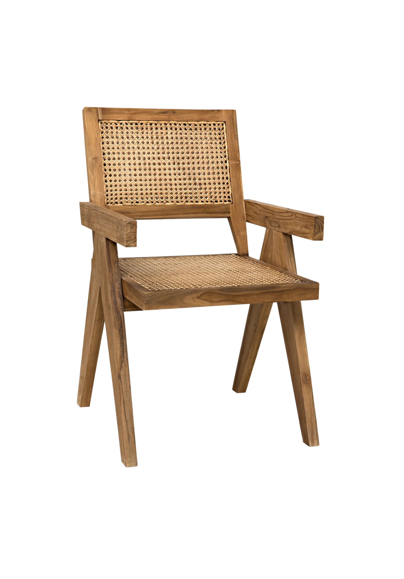 Maddox Chair with Caning, Teak