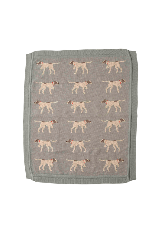Dog Print Baby Blanket