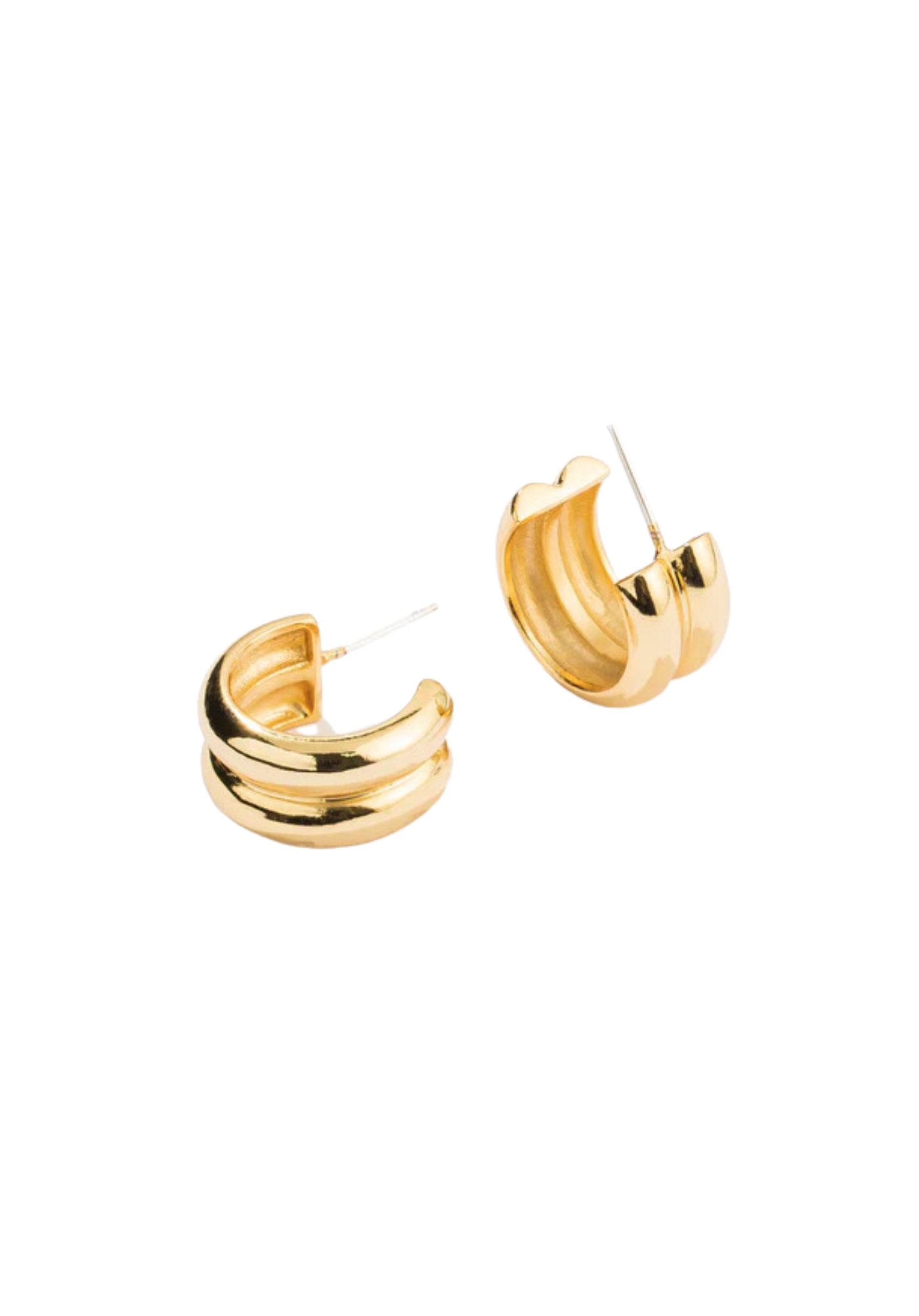 Twin Gold Hoops