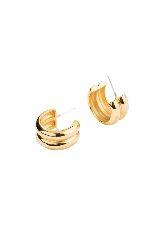 Twin Gold Hoops