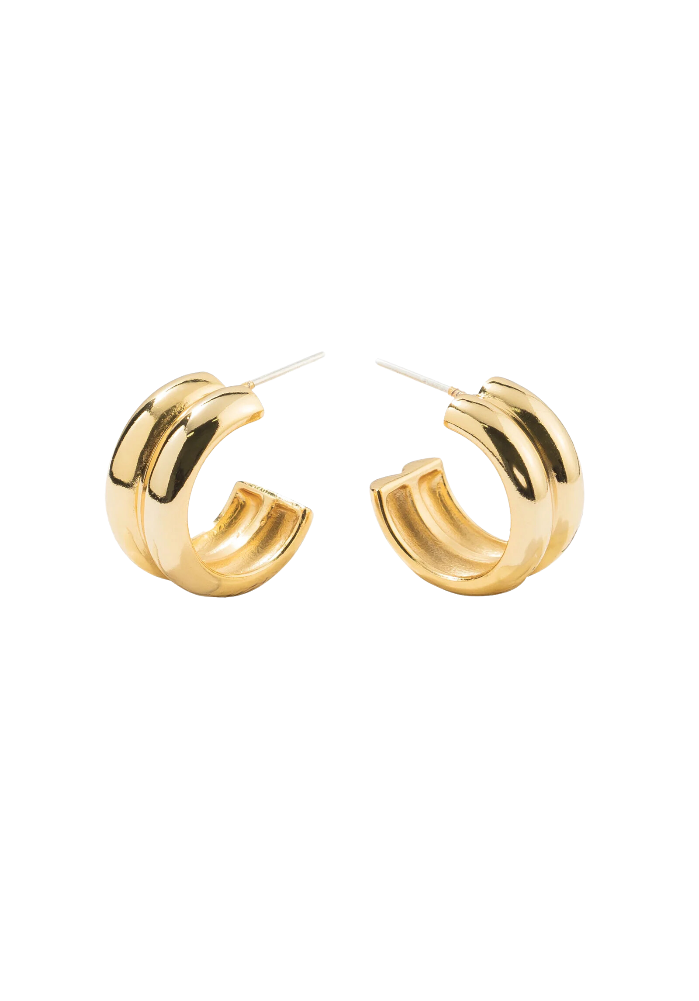 Twin Gold Hoops