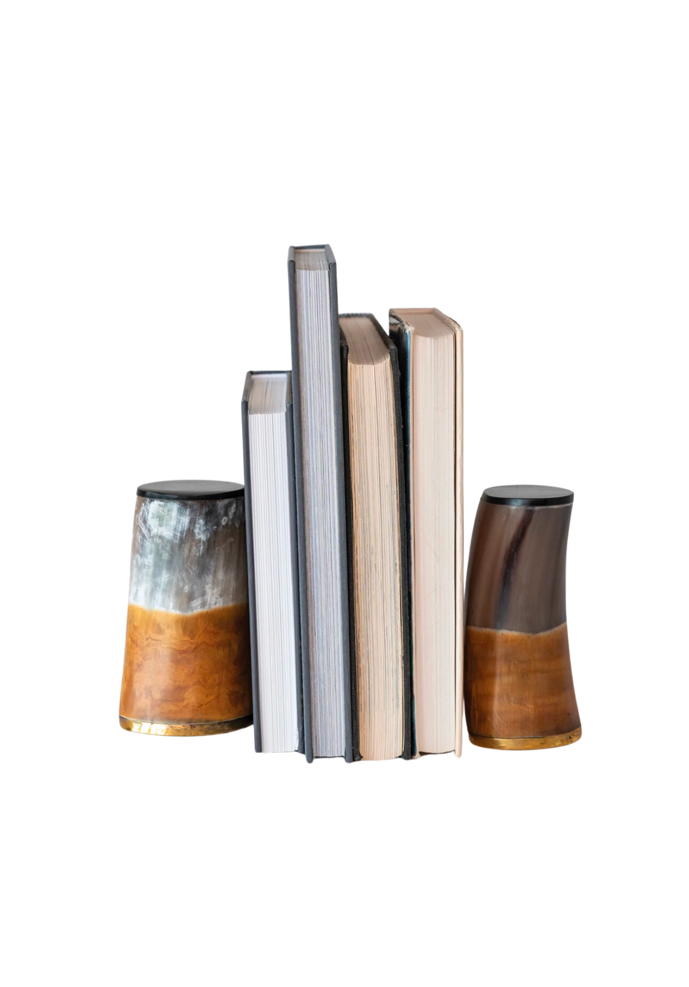 Horn and Brass Bookends