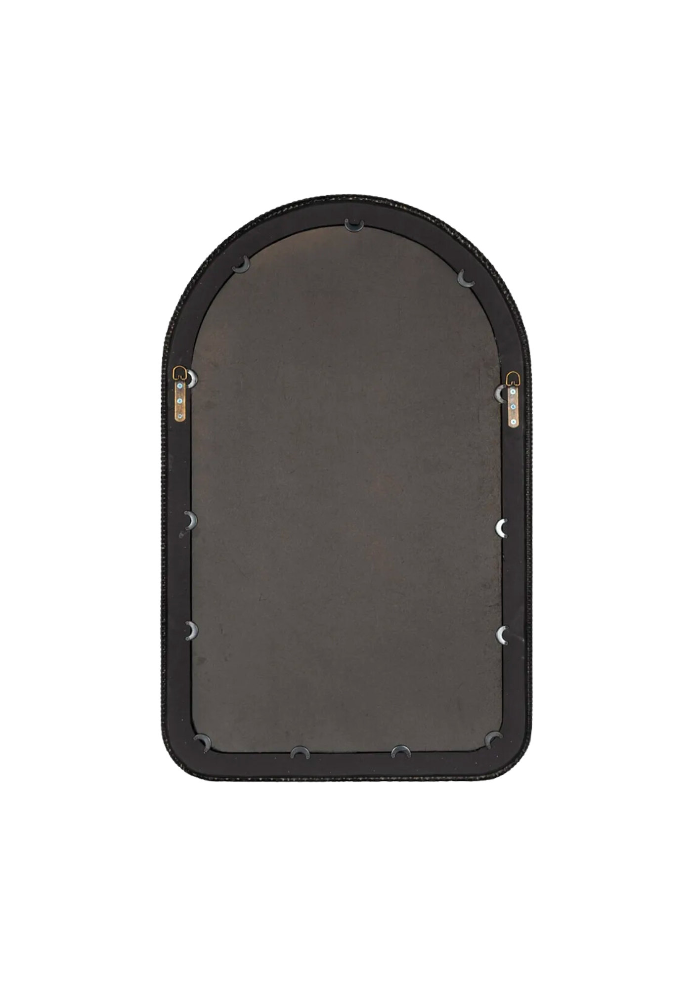 Textured Black Arch Mirror