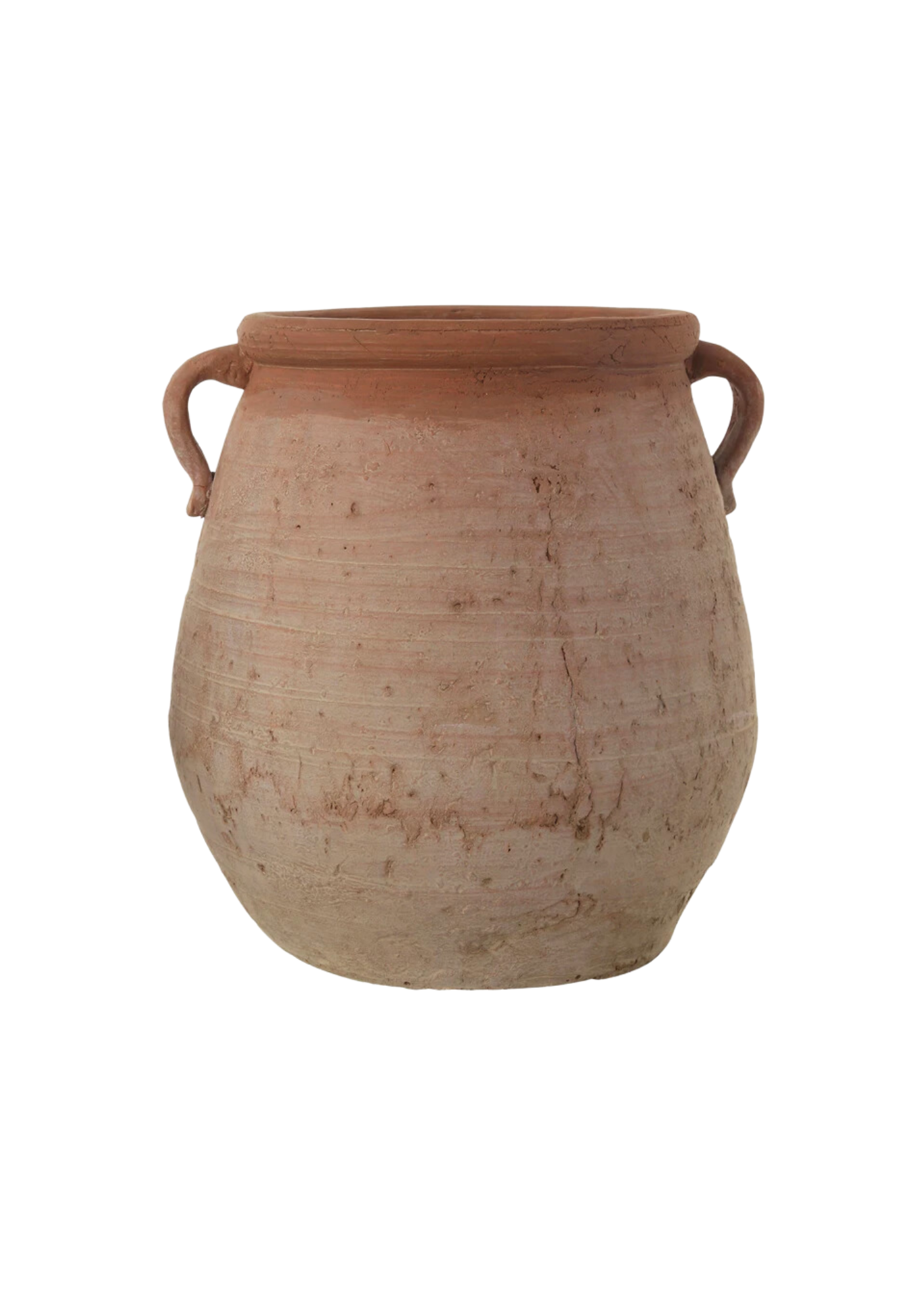 Whitewashed Terracotta Urn