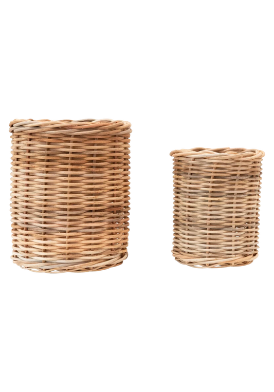 Circle Rattan Baskets