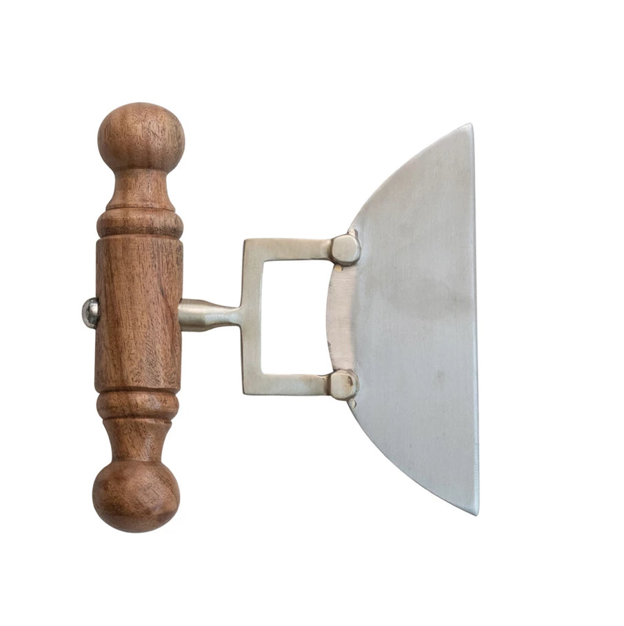Stainless Steel Cheese Knife with Wood Handle