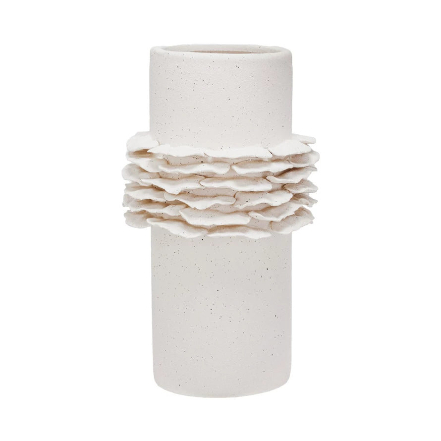 Textured Ruffle Vase