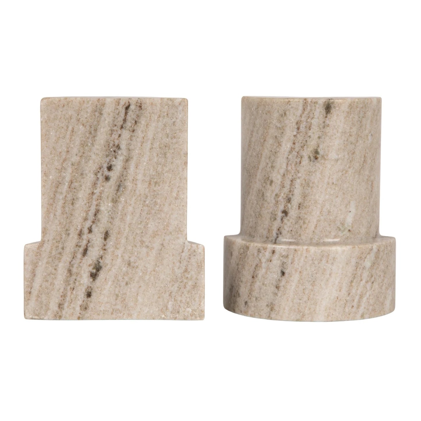 Marble Column Bookends (Set of 2)