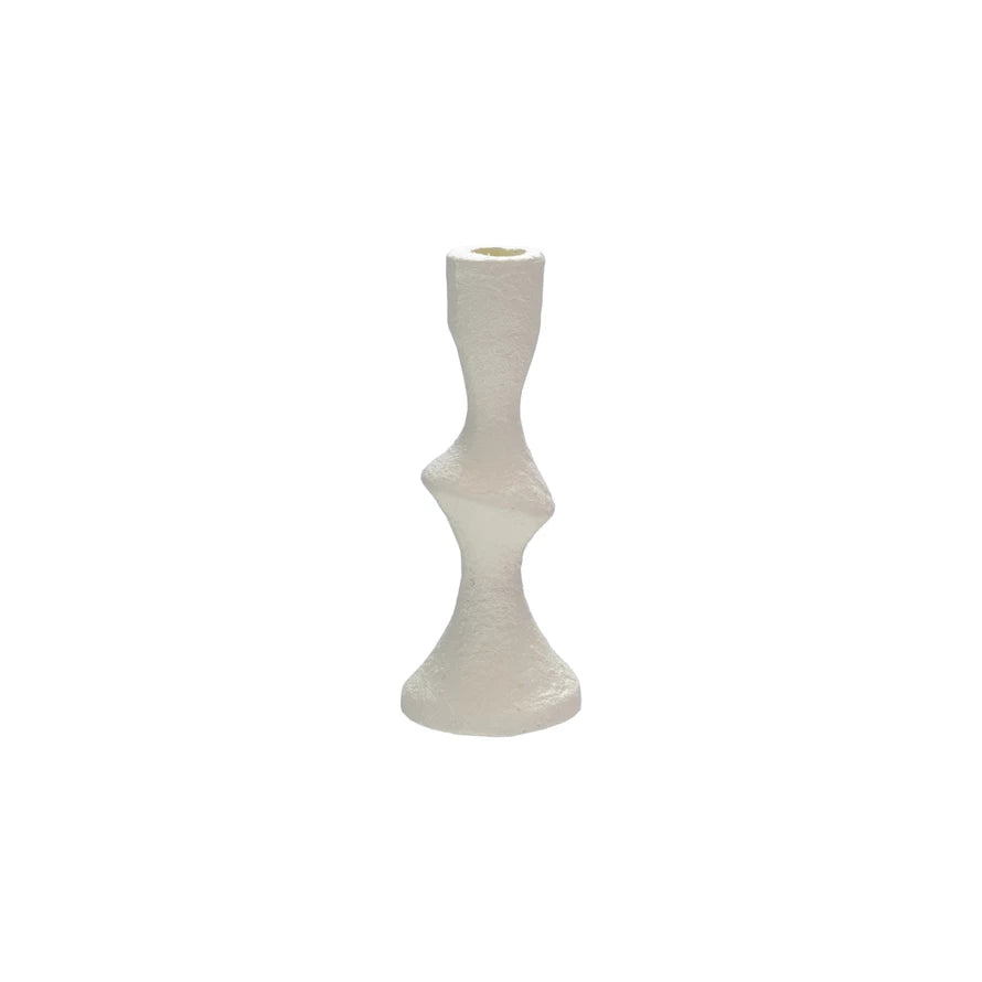 Ivory Cast Iron Taper Holder