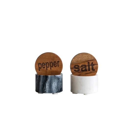 Salt & Pepper Pinch Pots with Lids (Set of 2)