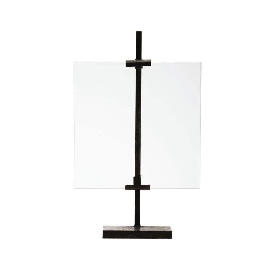 Iron and Glass Display Frame