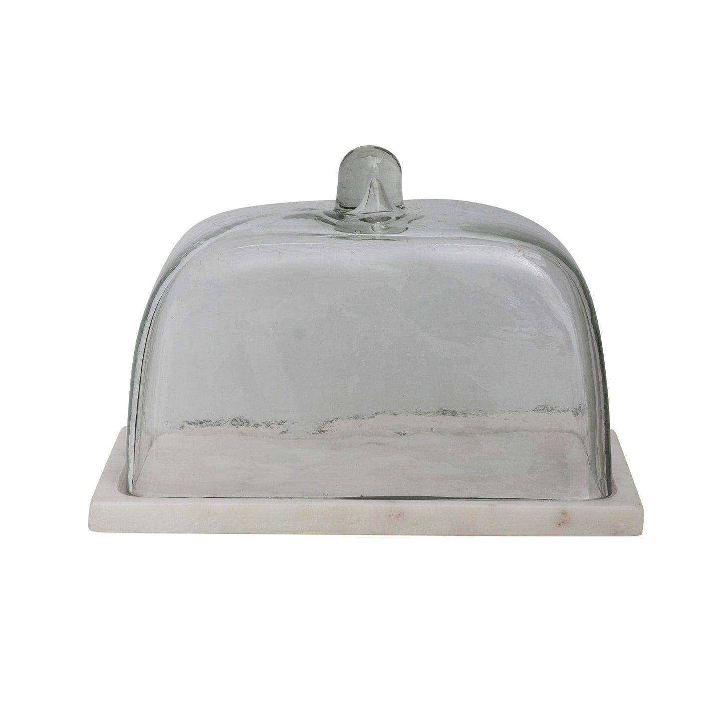 Glass Cloche with Marble Base