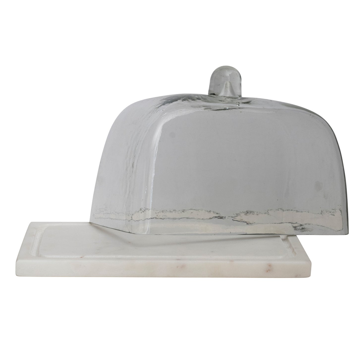 Glass Cloche with Marble Base