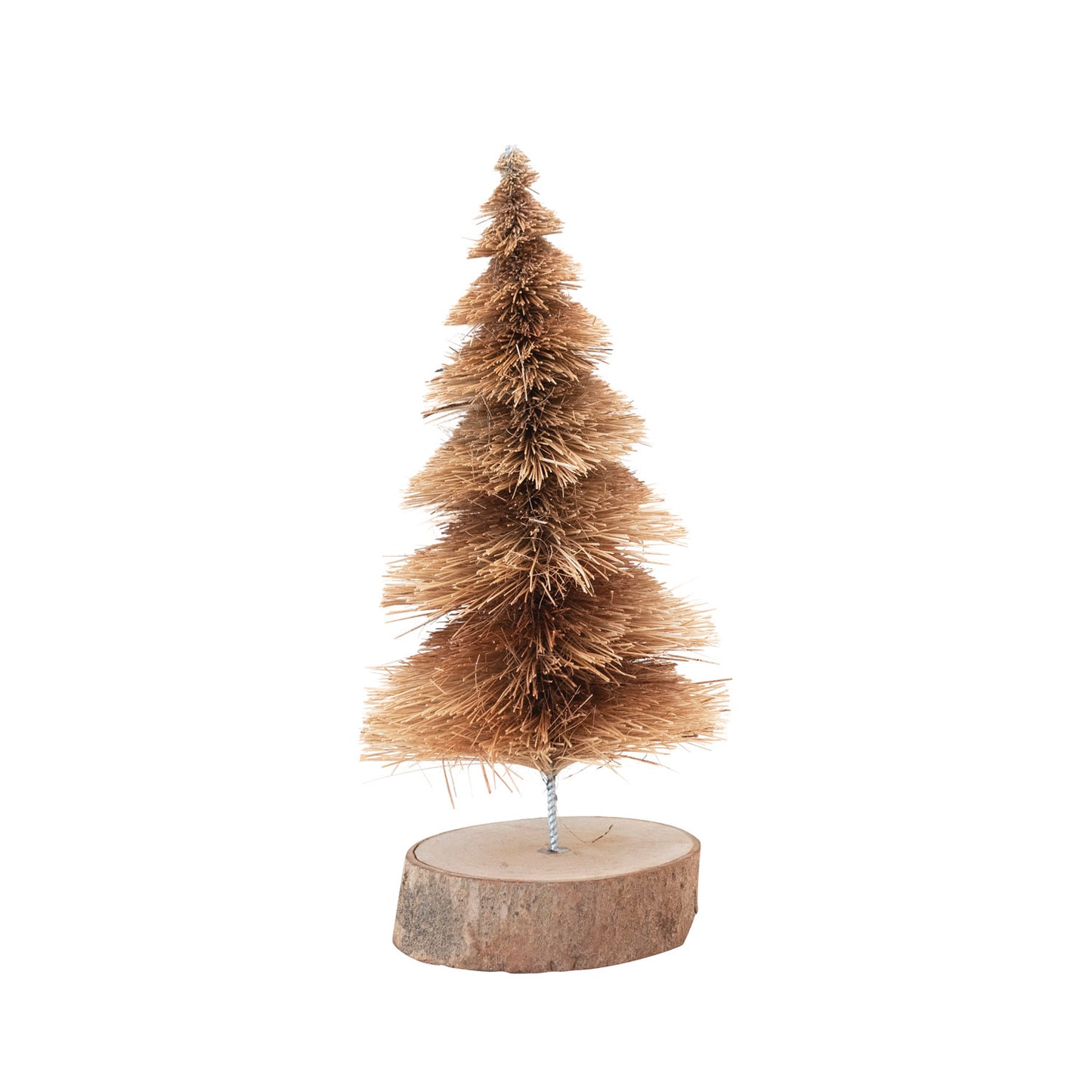 Sisal Bottle Brush Tree, Brown Ombre