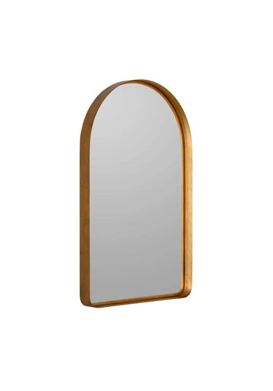 Golden Raised Arch Mirror