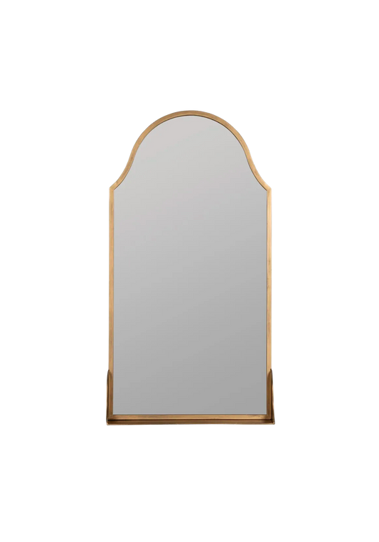 Bronze Arch Shelf Mirror