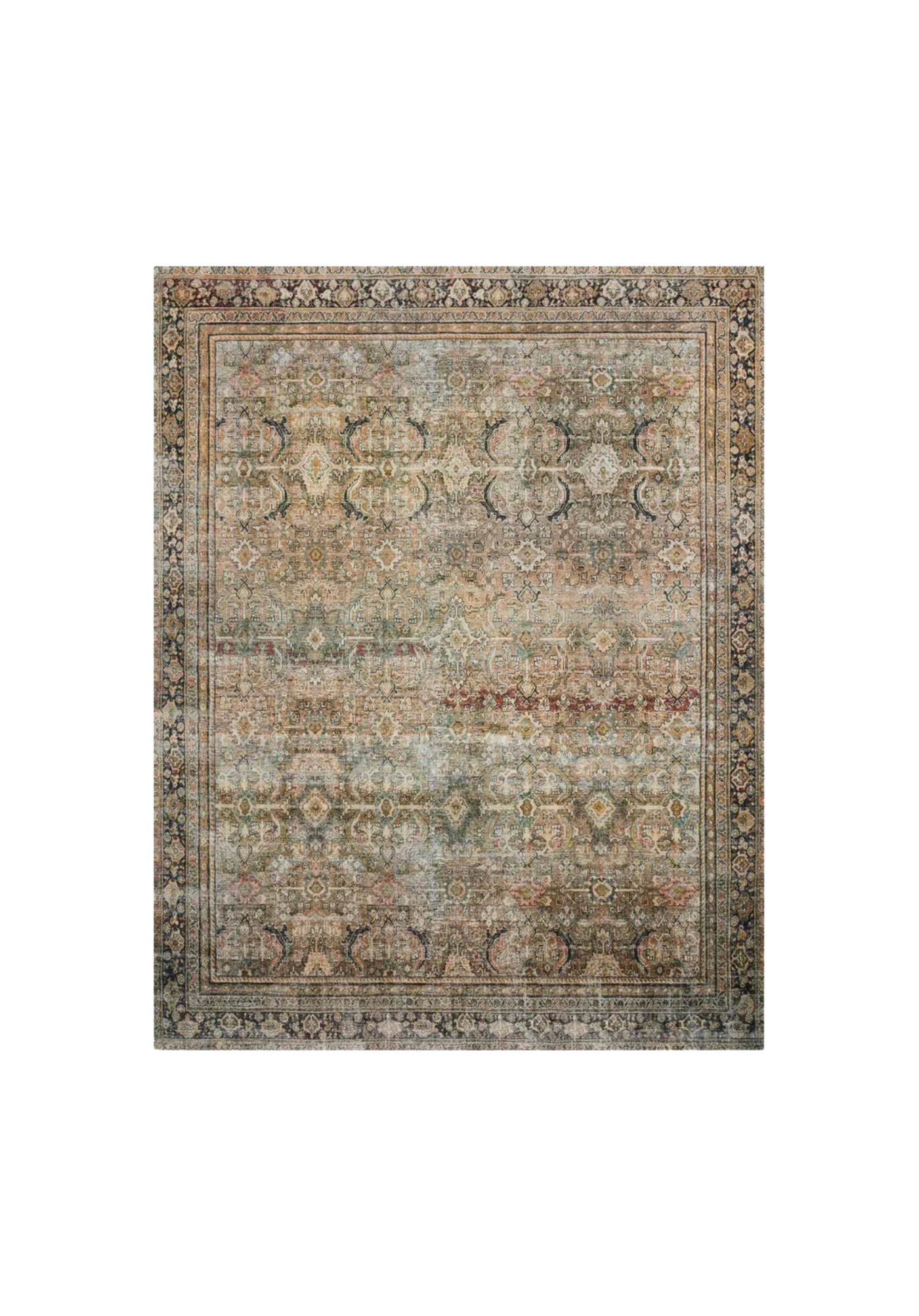 Layla Olive / Charcoal Rug