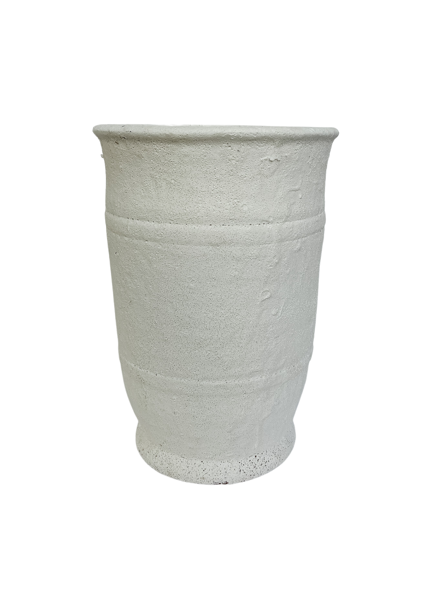 White Plaster Ceramic Urn