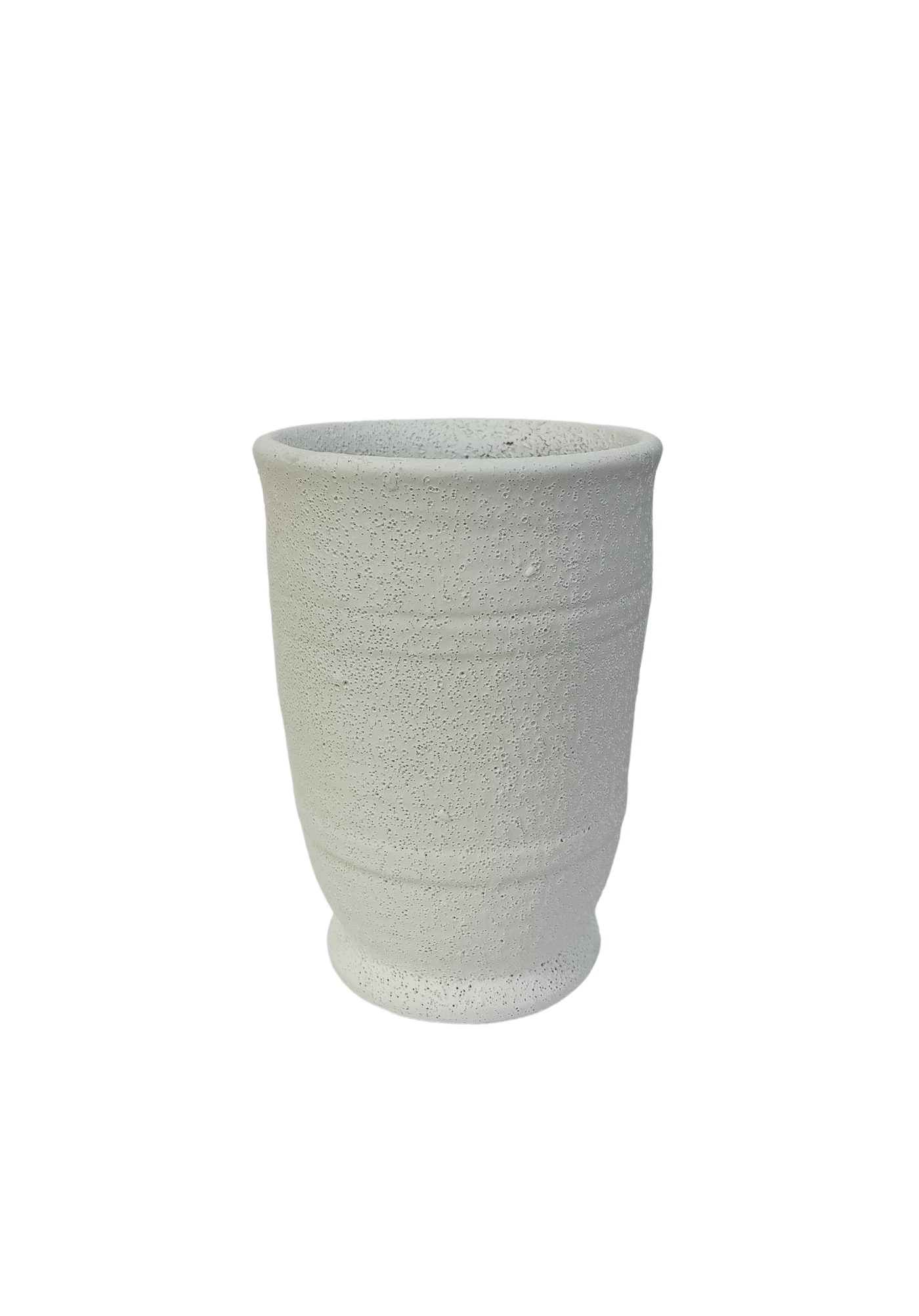 White Plaster Ceramic Urn