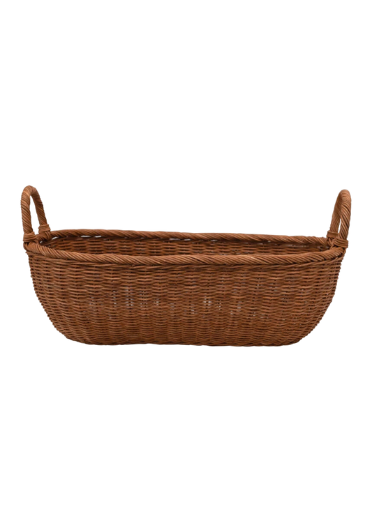 Large Wicker Basket with Handles