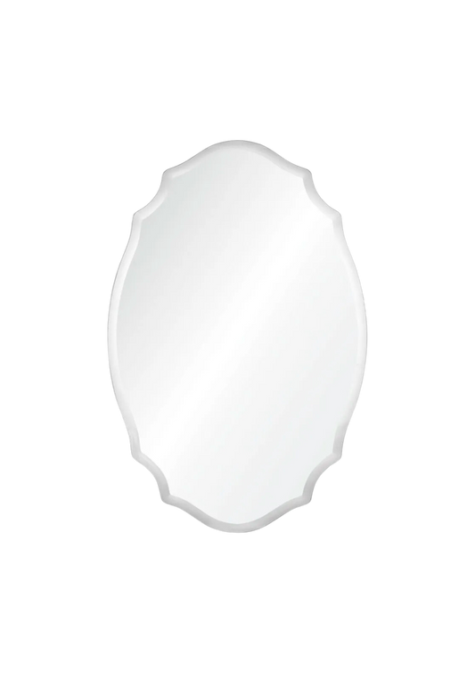 Curved Frame Oval Mirror