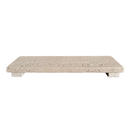 Travertine Footed Serving Board