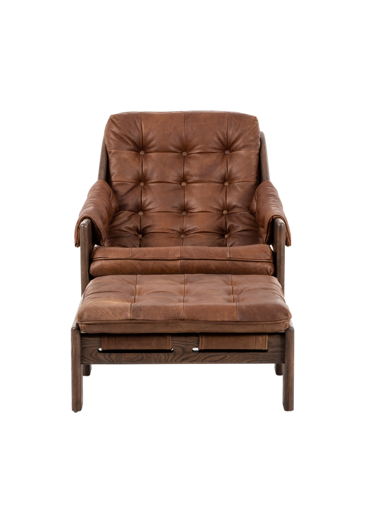 Maurice Sling Chair & Ottoman Set