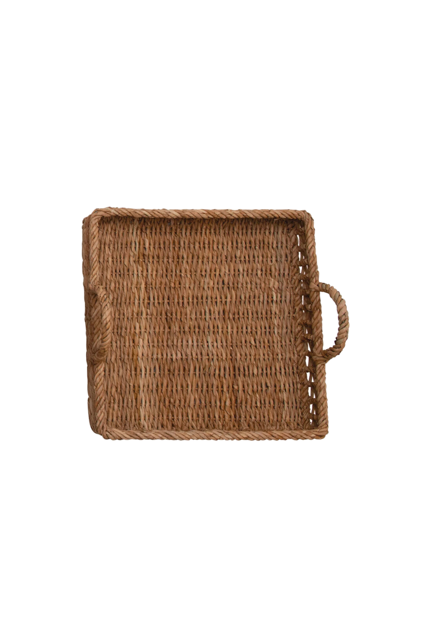 Hand-Woven Trays with Handles