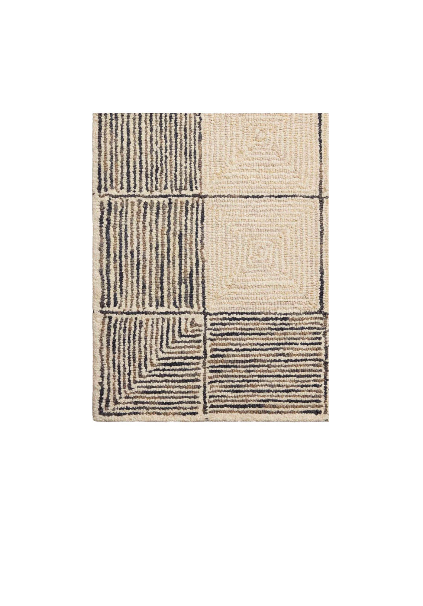 Francis CJ Cream / Black Rug