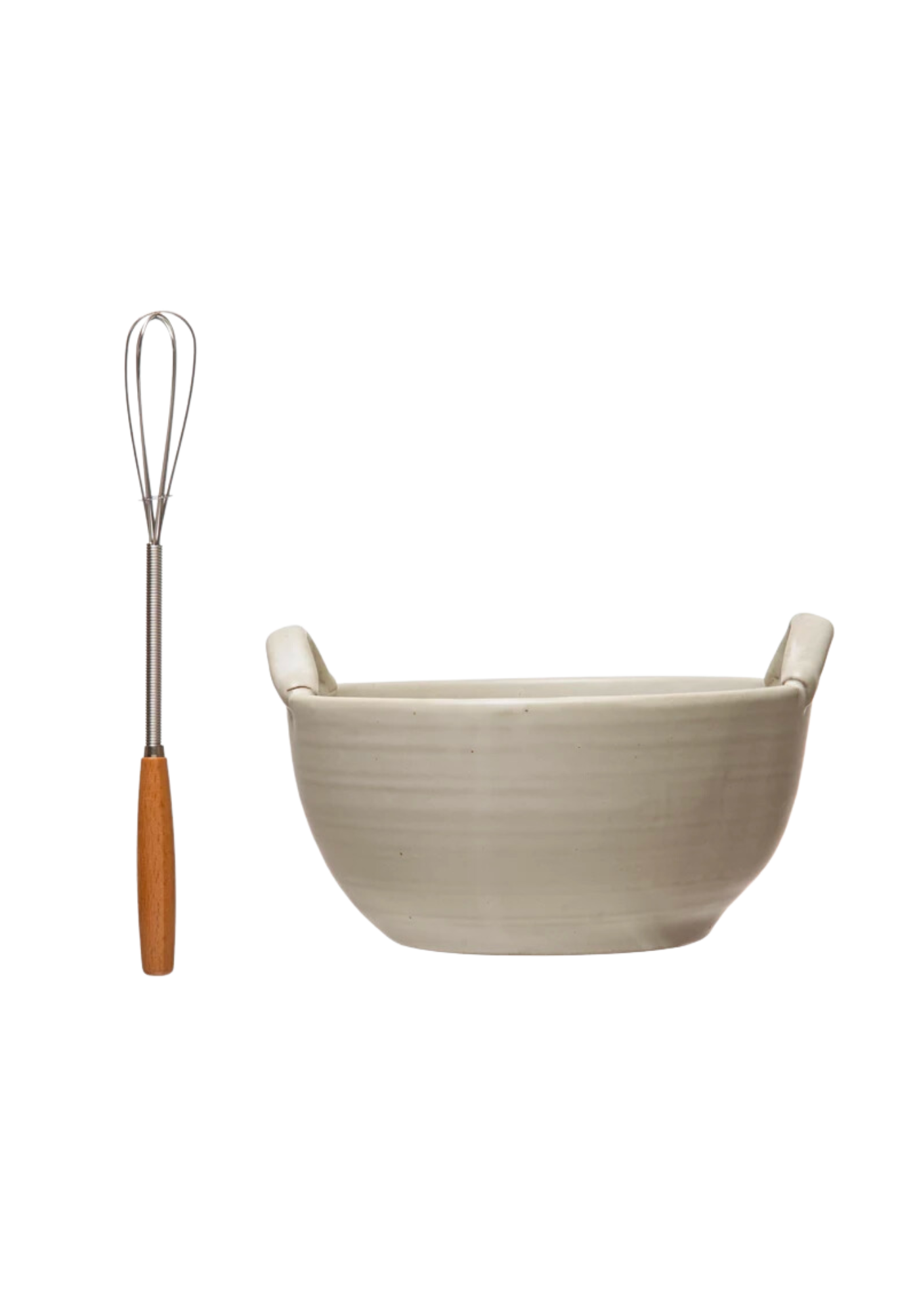 Bowl and Metal Whisk Set