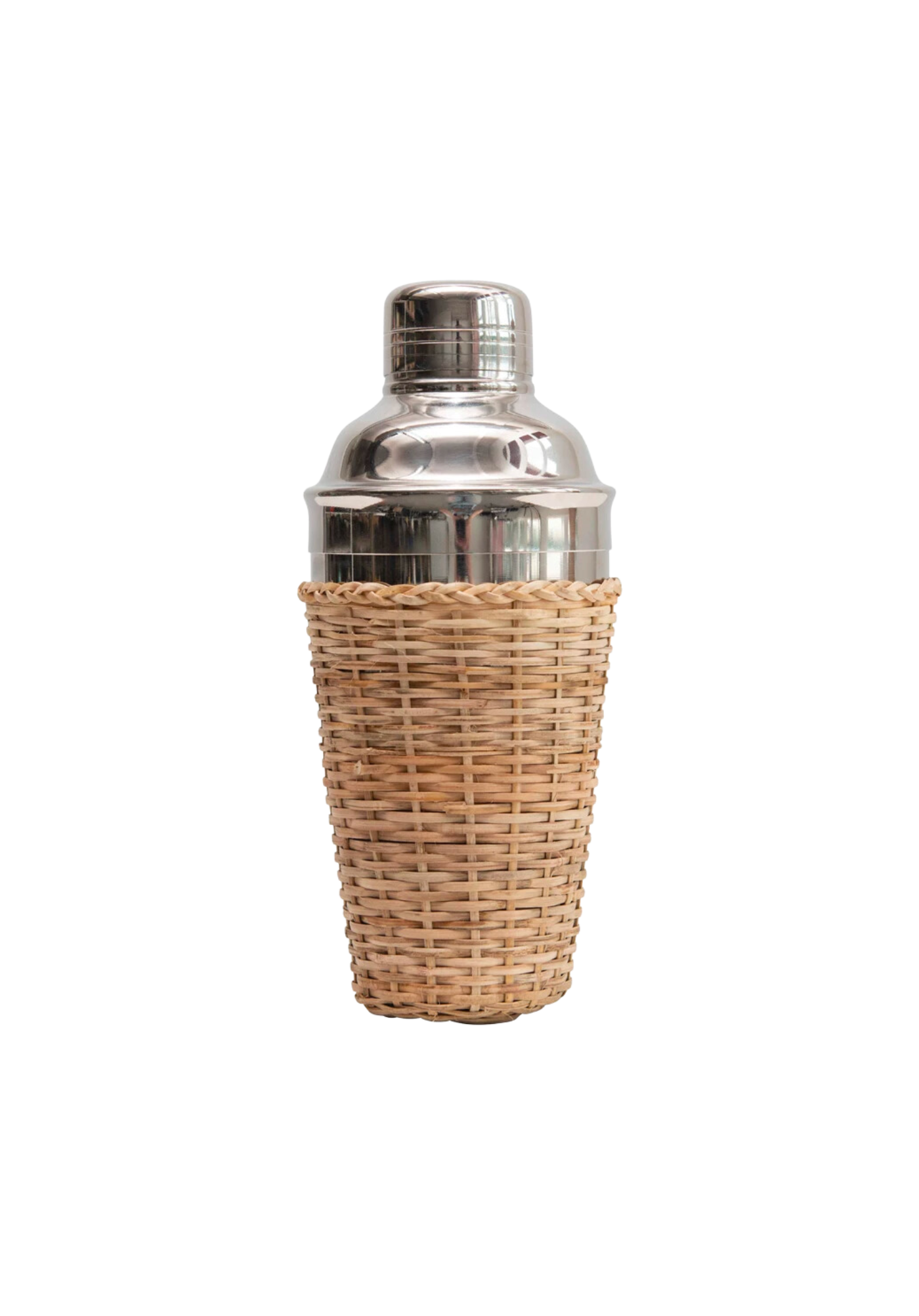Rattan Sleeved Cocktail Shaker