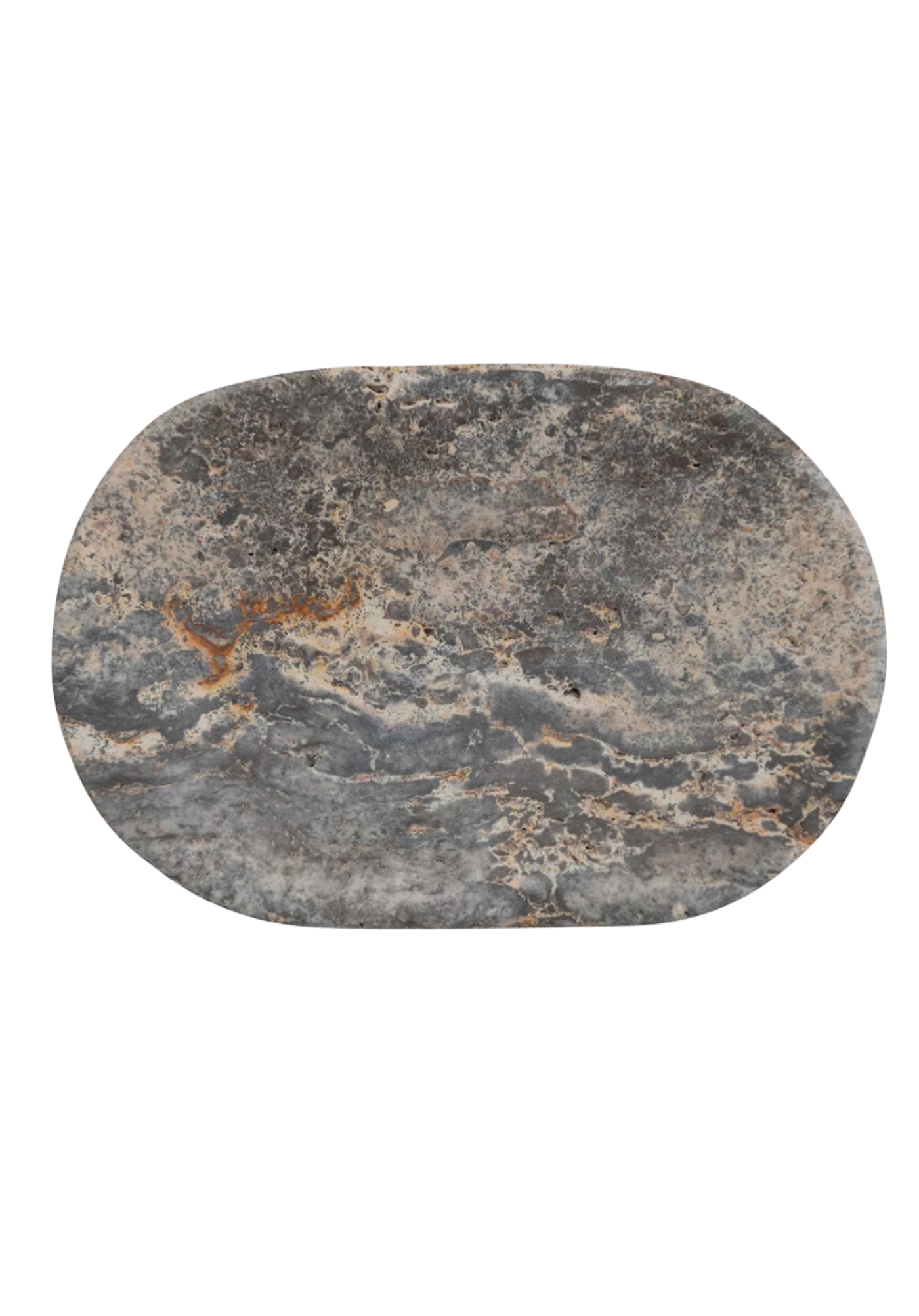Oval Travertine Soap Dish
