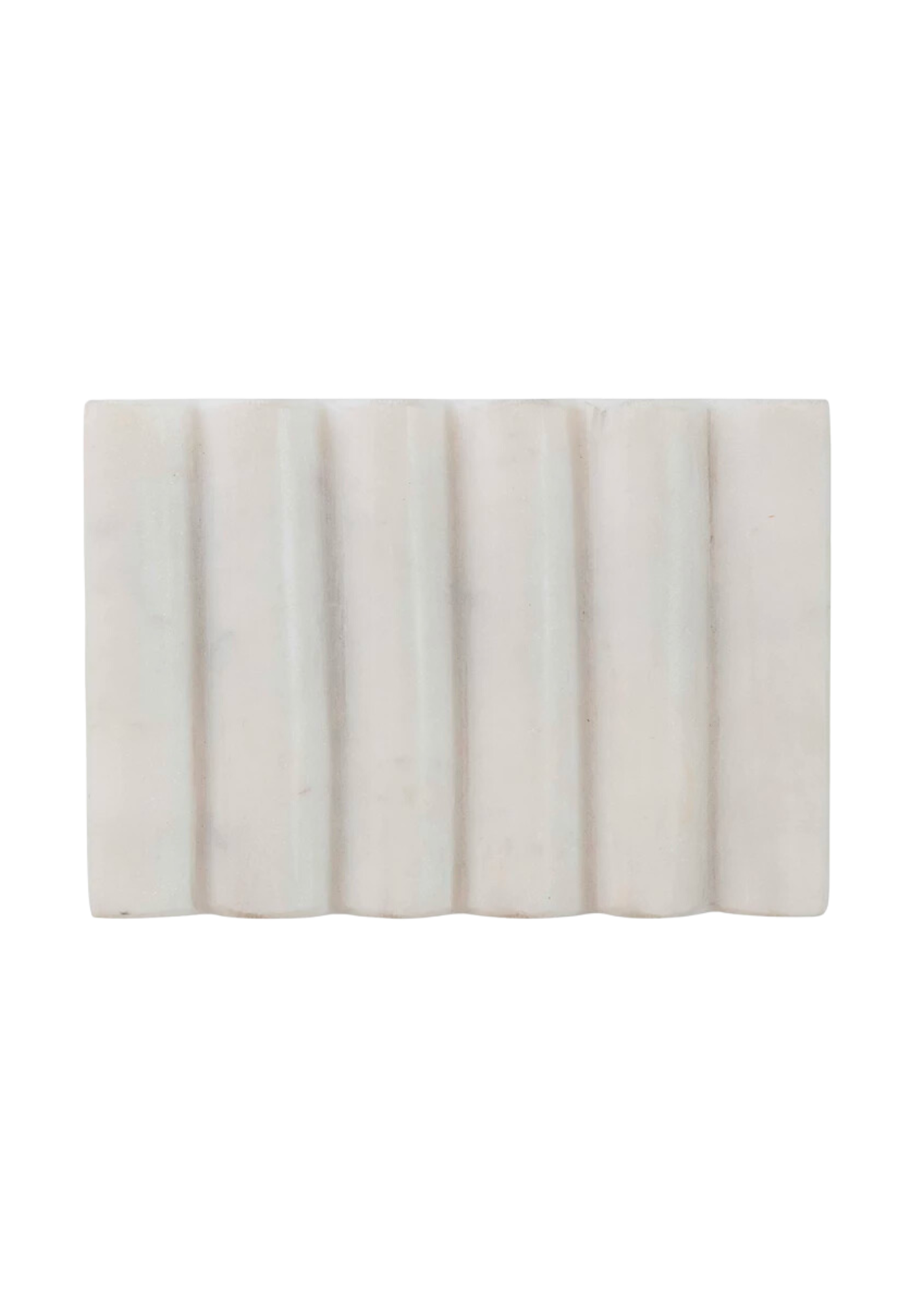 Marble Ribbed Soap Dish