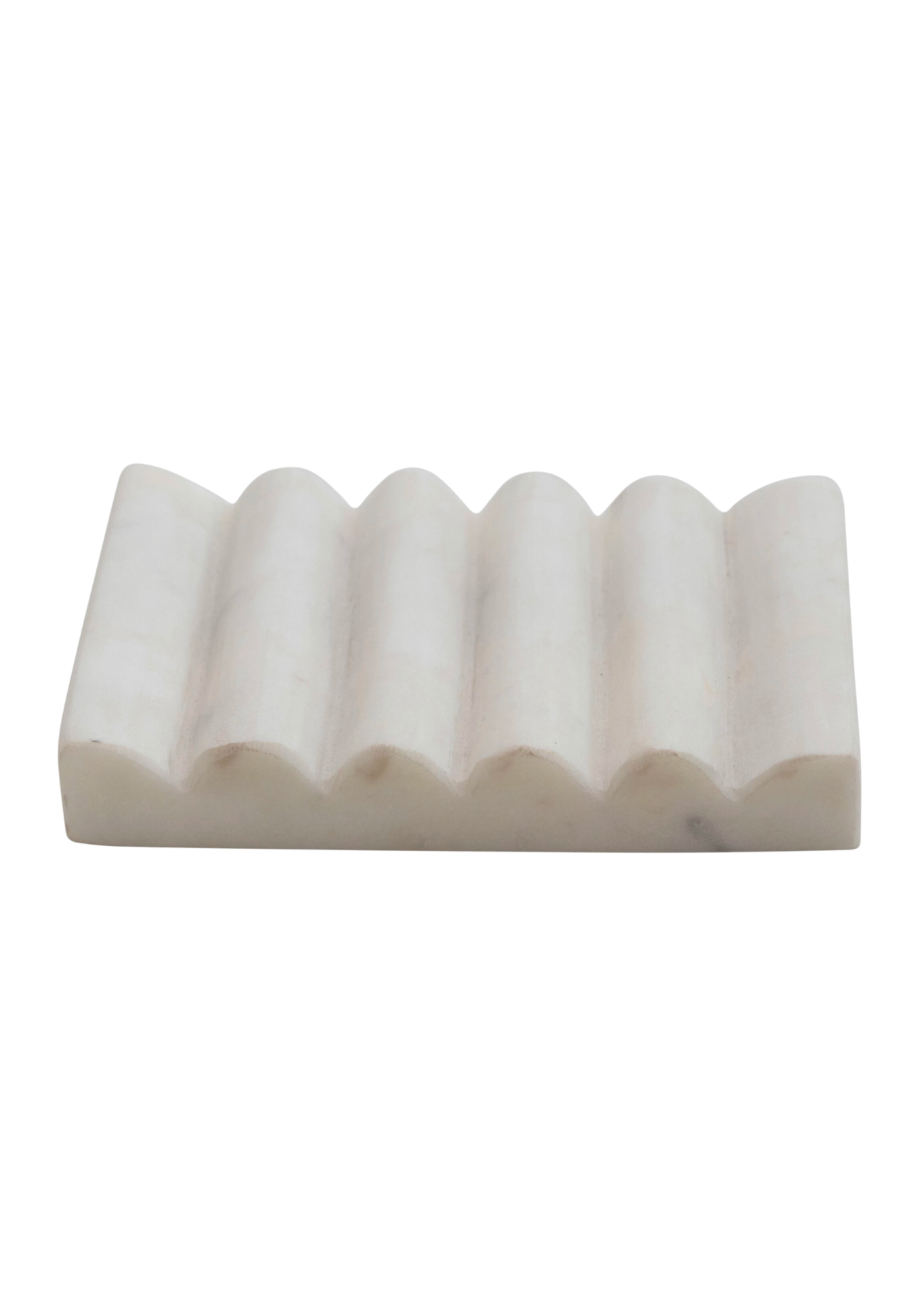Marble Ribbed Soap Dish