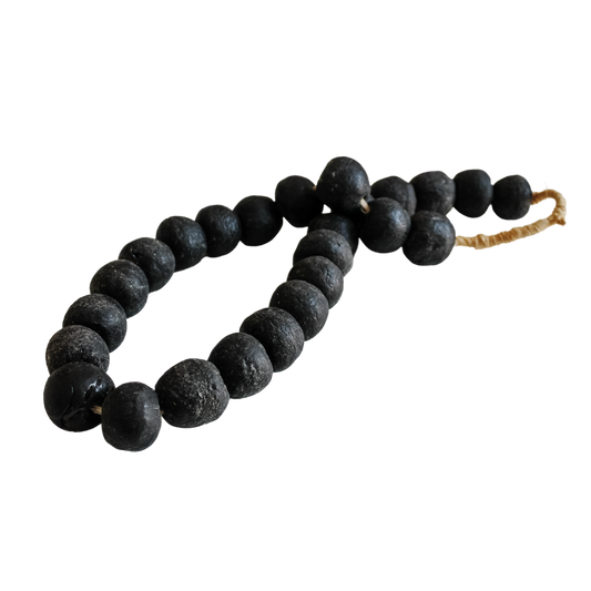 Black Glass Beads