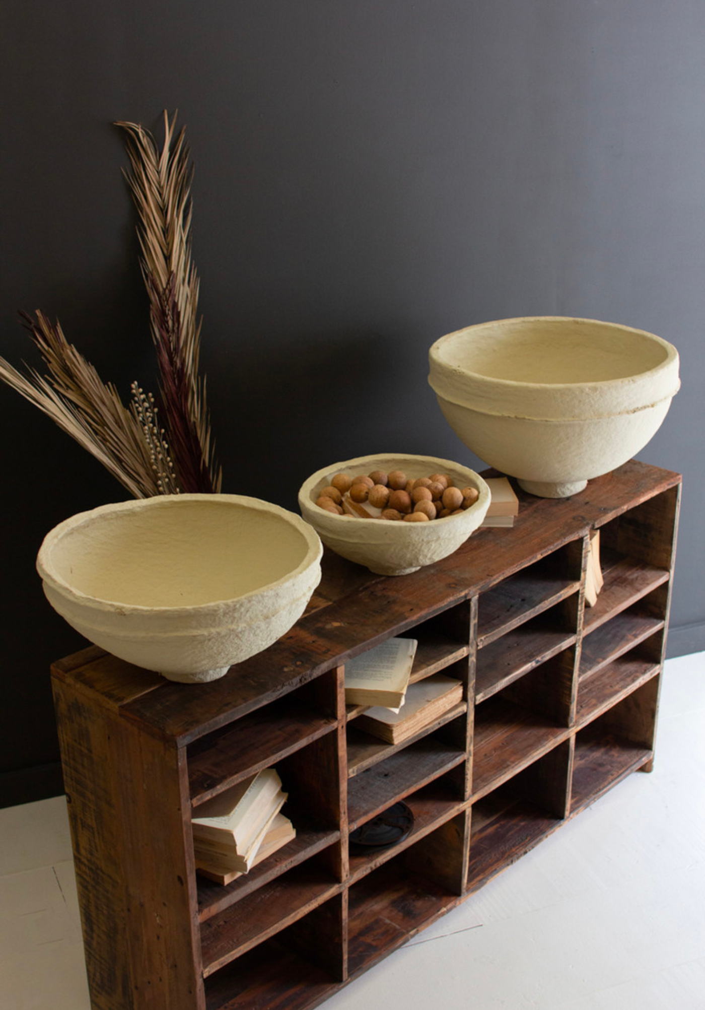 Primitive Paper Mache Bowl