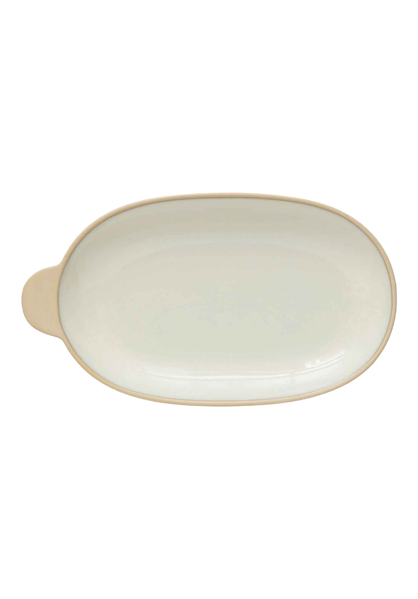 White Stoneware Plate