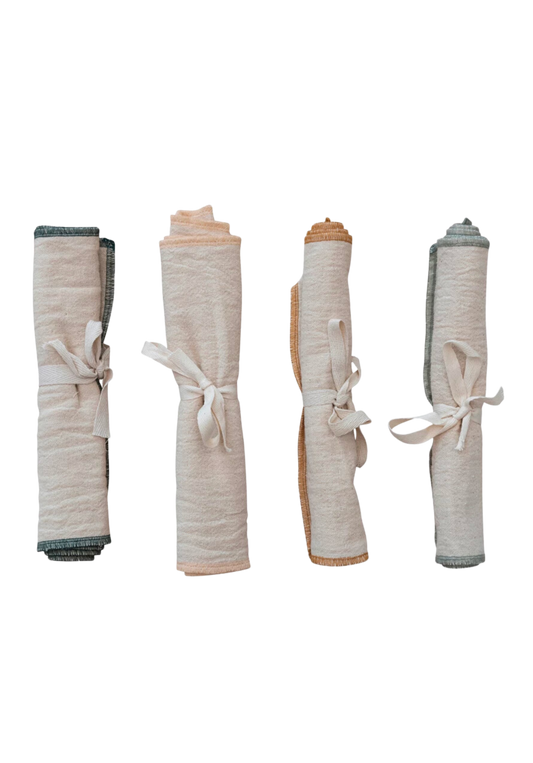 Stitched Trim Burping Cloths