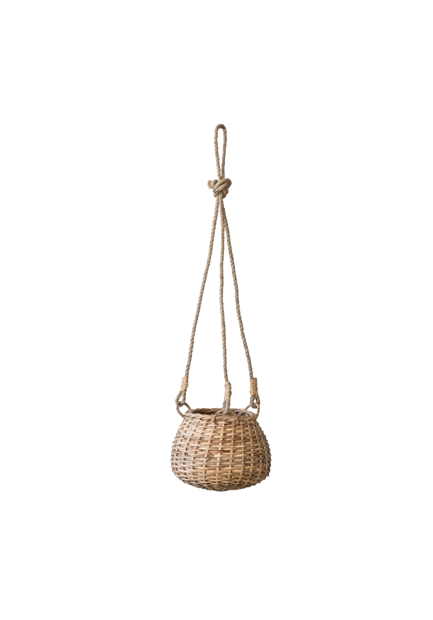 Hand-Woven Hanging Basket