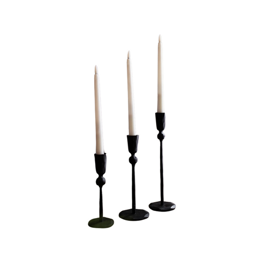Forged Iron Candle Holder