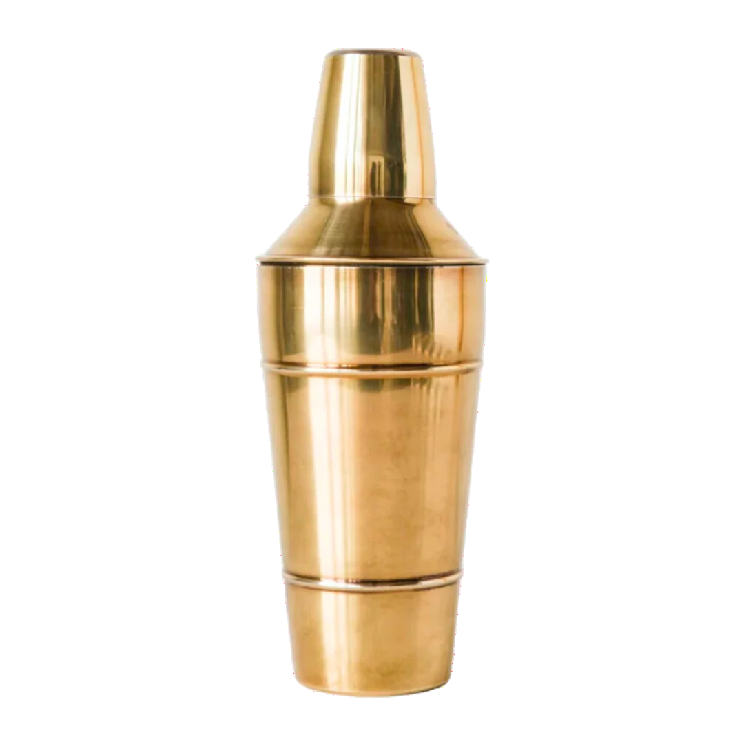 Brass Finished Cocktail Shaker