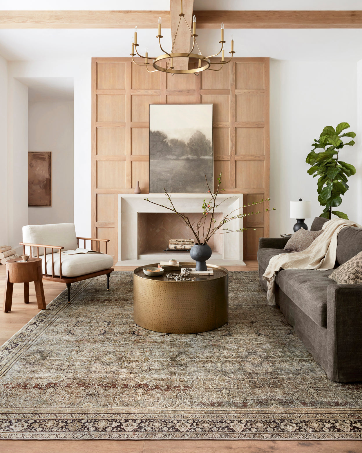 Layla Olive / Charcoal Rug