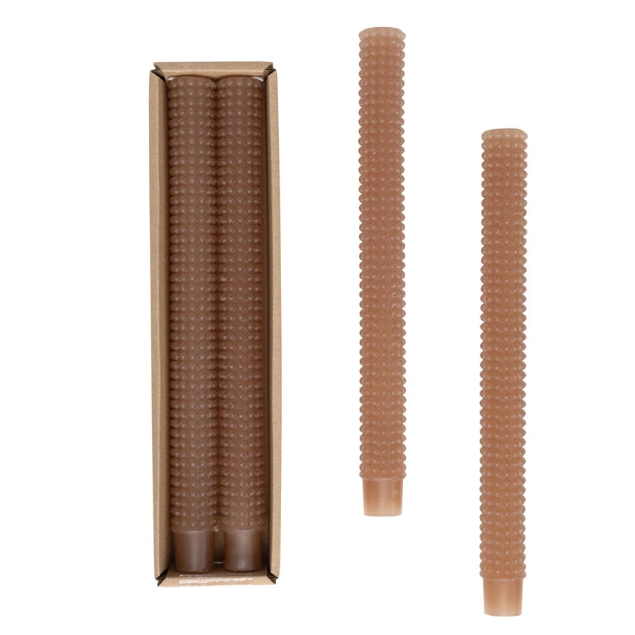 Hobnail Taper Candles (Set of 2)