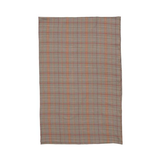 Woven Cotton Plaid Tablecloth