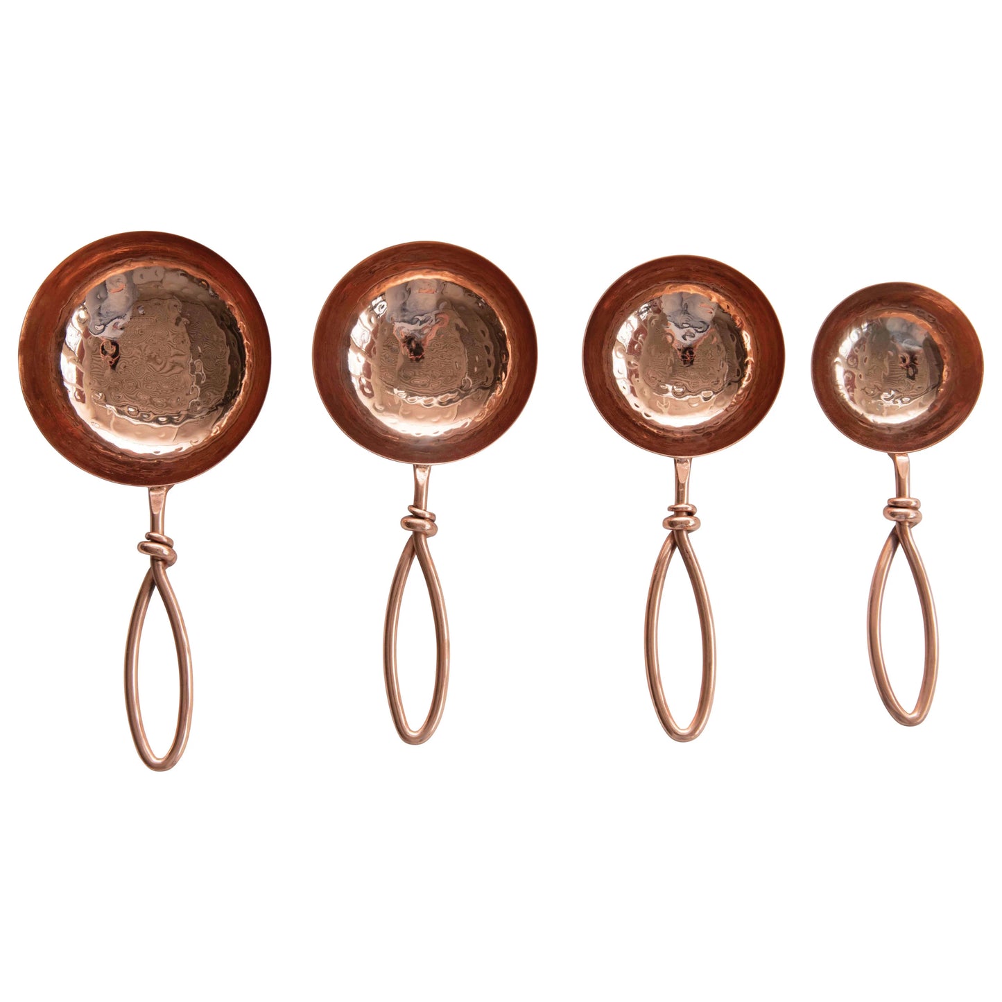 Hammered Copper Scoops