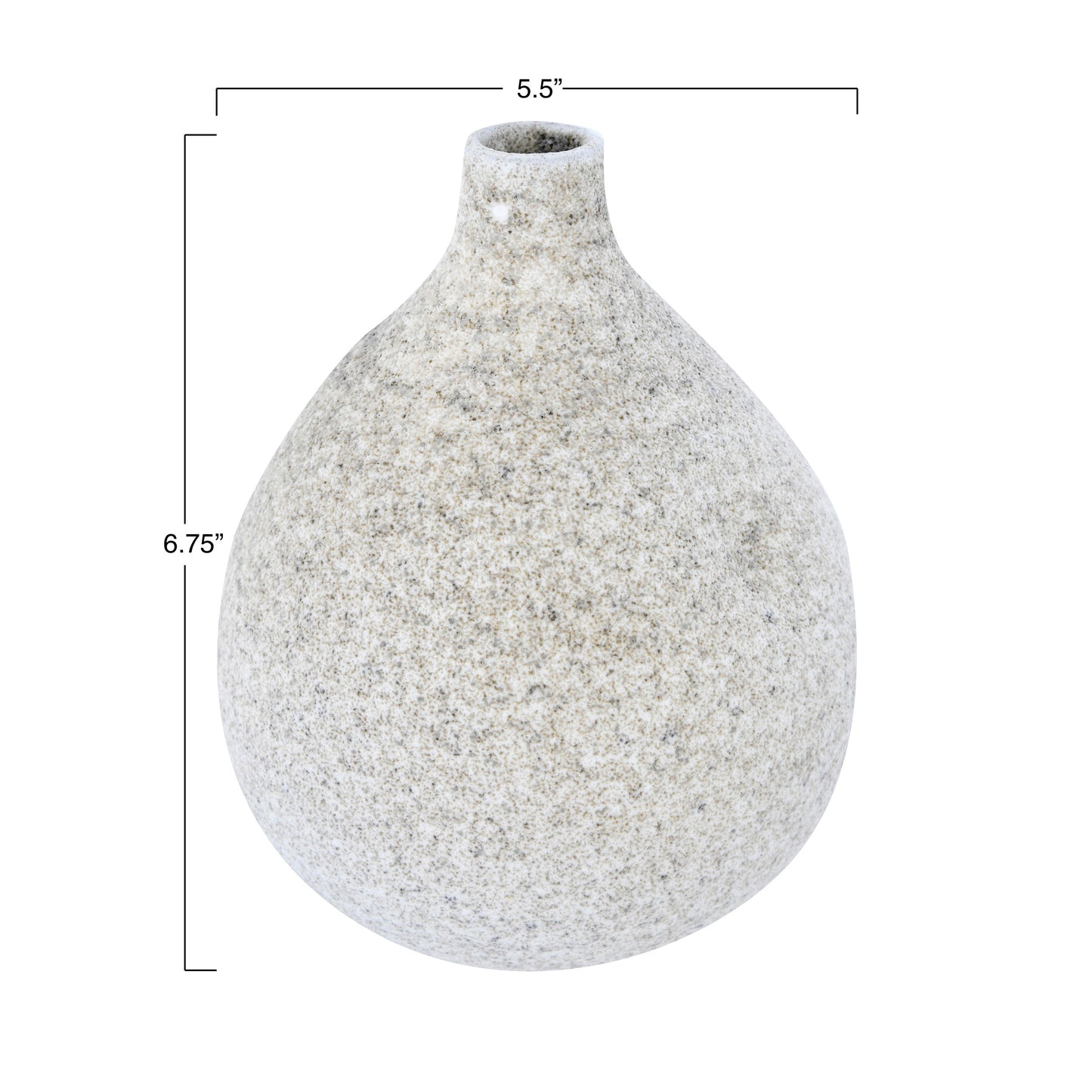 Cream Oversized Bud Vase